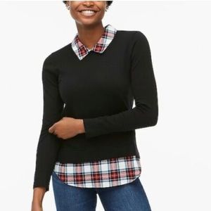 J.Crew Stewart Tartan Plaid Christmas Top